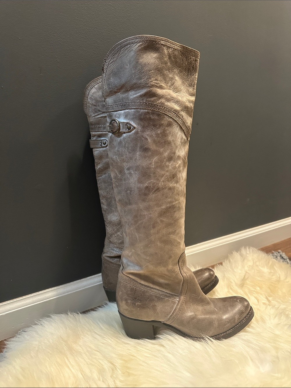 Worn once boots